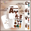 A-Z I See Me Affirmation Bundle (Coloring Book + Flashcards)
